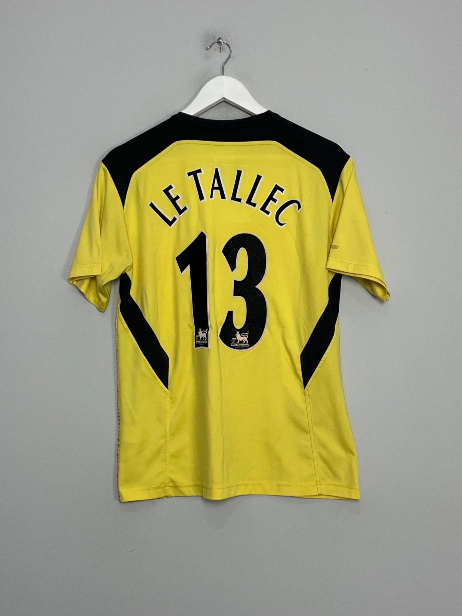 Shop 2004/06 LIVERPOOL LE TALLEC #13 AWAY SHIRT (M) REEBOK, classic football shirts, vintage football shirts & retro soccer jerseys at Cult Kits