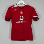Shop 2004/06 MANCHESTER UNITED HOME SHIRT (L.KIDS) NIKE, classic football shirts, vintage football shirts & retro soccer jerseys at Cult Kits