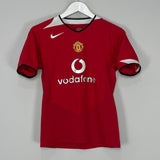 Shop 2004/06 MANCHESTER UNITED HOME SHIRT (L.KIDS) NIKE, classic football shirts, vintage football shirts & retro soccer jerseys at Cult Kits