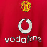 Shop 2004/06 MANCHESTER UNITED HOME SHIRT (L.KIDS) NIKE, classic football shirts, vintage football shirts & retro soccer jerseys at Cult Kits