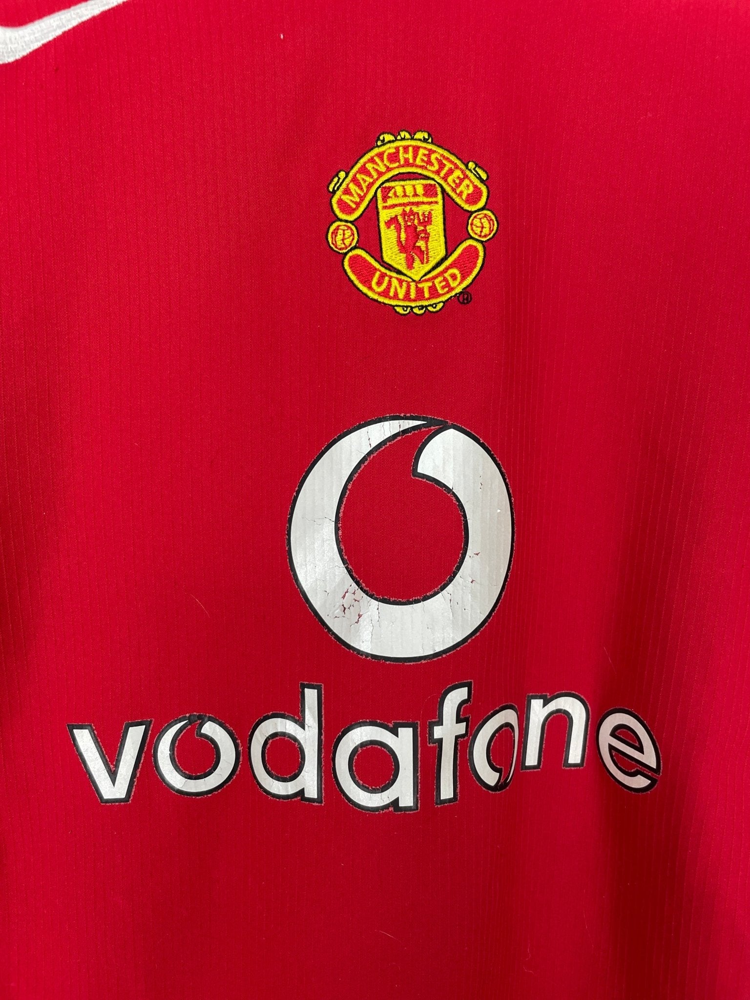 Shop 2004/06 MANCHESTER UNITED HOME SHIRT (L.KIDS) NIKE, classic football shirts, vintage football shirts & retro soccer jerseys at Cult Kits