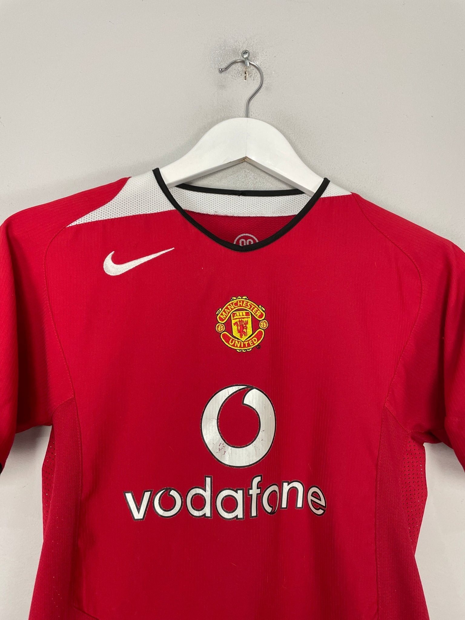 Shop 2004/06 MANCHESTER UNITED HOME SHIRT (L.KIDS) NIKE, classic football shirts, vintage football shirts & retro soccer jerseys at Cult Kits