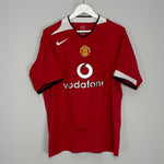 Shop 2004/06 MANCHESTER UNITED KEANE #16 HOME SHIRT (L) NIKE, classic football shirts, vintage football shirts & retro soccer jerseys at Cult Kits