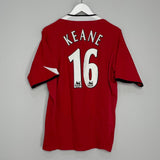 Shop 2004/06 MANCHESTER UNITED KEANE #16 HOME SHIRT (L) NIKE, classic football shirts, vintage football shirts & retro soccer jerseys at Cult Kits