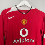 Shop 2004/06 MANCHESTER UNITED L/S HOME SHIRT (L) NIKE, classic football shirts, vintage football shirts & retro soccer jerseys at Cult Kits