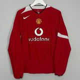 Shop 2004/06 MANCHESTER UNITED L/S HOME SHIRT (L) NIKE, classic football shirts, vintage football shirts & retro soccer jerseys at Cult Kits