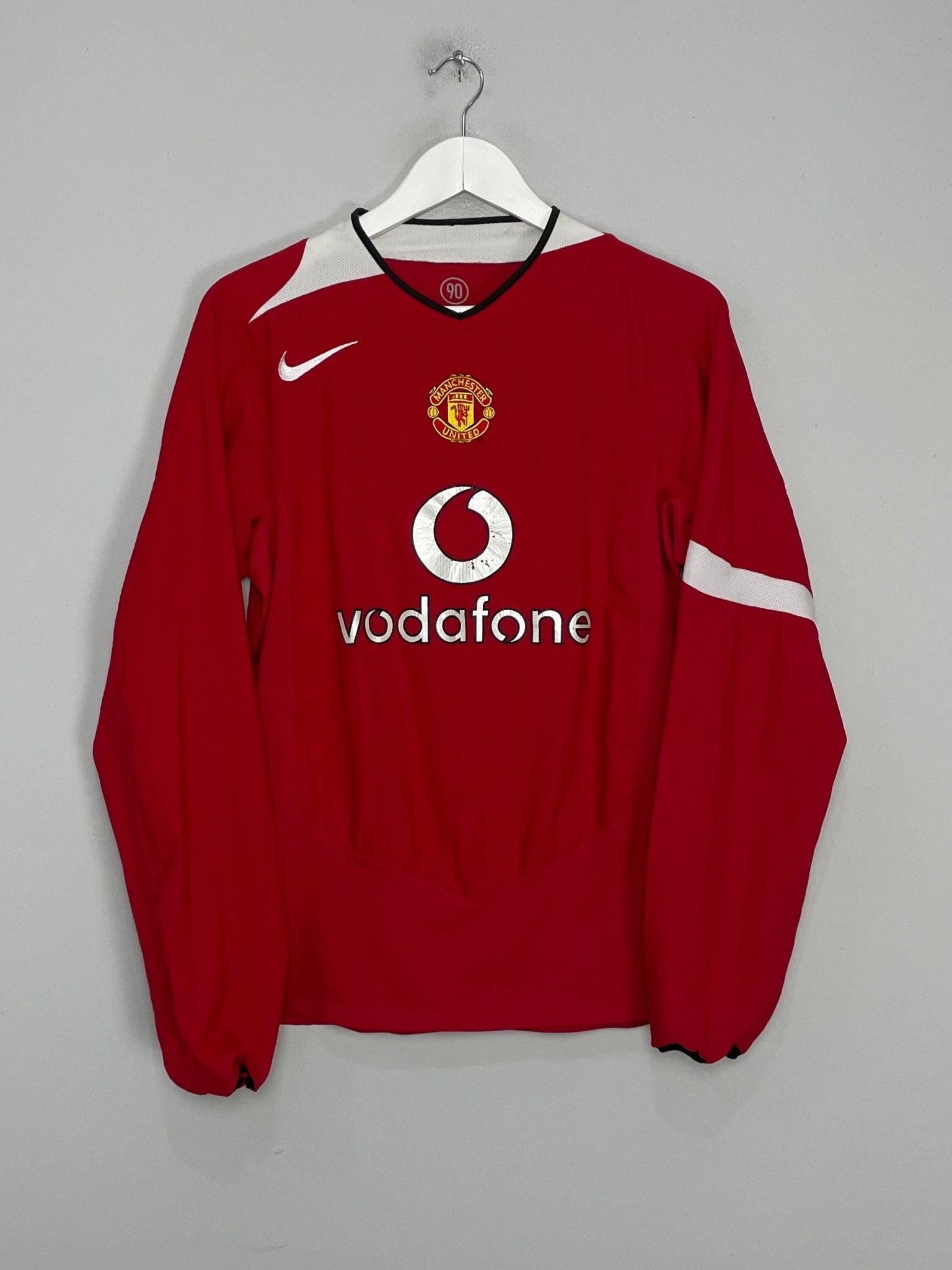 Shop 2004/06 MANCHESTER UNITED L/S HOME SHIRT (L) NIKE, classic football shirts, vintage football shirts & retro soccer jerseys at Cult Kits