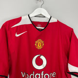 Shop 2004/06 MANCHESTER UNITED RONALDO #7 HOME SHIRT (L) NIKE, classic football shirts, vintage football shirts & retro soccer jerseys at Cult Kits