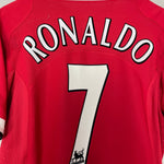 Shop 2004/06 MANCHESTER UNITED RONALDO #7 HOME SHIRT (L) NIKE, classic football shirts, vintage football shirts & retro soccer jerseys at Cult Kits