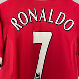 Shop 2004/06 MANCHESTER UNITED RONALDO #7 HOME SHIRT (L) NIKE, classic football shirts, vintage football shirts & retro soccer jerseys at Cult Kits