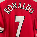 Shop 2004/06 MANCHESTER UNITED RONALDO #7 HOME SHIRT (L) NIKE, classic football shirts, vintage football shirts & retro soccer jerseys at Cult Kits