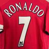 Shop 2004/06 MANCHESTER UNITED RONALDO #7 HOME SHIRT (M) NIKE, classic football shirts, vintage football shirts & retro soccer jerseys at Cult Kits