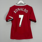 Shop 2004/06 MANCHESTER UNITED RONALDO #7 HOME SHIRT (S) NIKE, classic football shirts, vintage football shirts & retro soccer jerseys at Cult Kits