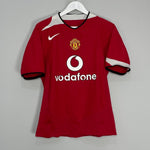 Shop 2004/06 MANCHESTER UNITED RONALDO #7 HOME SHIRT (S) NIKE, classic football shirts, vintage football shirts & retro soccer jerseys at Cult Kits