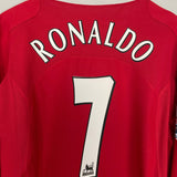 Shop 2004/06 MANCHESTER UNITED RONALDO #7 L/S HOME SHIRT (L) NIKE, classic football shirts, vintage football shirts & retro soccer jerseys at Cult Kits