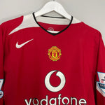 Shop 2004/06 MANCHESTER UNITED RONALDO #7 L/S HOME SHIRT (L) NIKE, classic football shirts, vintage football shirts & retro soccer jerseys at Cult Kits