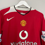 Shop 2004/06 MANCHESTER UNITED RONALDO #7 L/S HOME SHIRT (L) NIKE, classic football shirts, vintage football shirts & retro soccer jerseys at Cult Kits