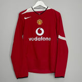 Shop 2004/06 MANCHESTER UNITED RONALDO #7 L/S HOME SHIRT (M) NIKE, classic football shirts, vintage football shirts & retro soccer jerseys at Cult Kits
