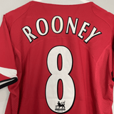 Shop 2004/06 MANCHESTER UNITED ROONEY #8 HOME SHIRT (S) NIKE, classic football shirts, vintage football shirts & retro soccer jerseys at Cult Kits