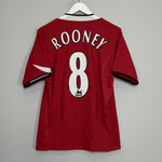 Shop 2004/06 MANCHESTER UNITED ROONEY #8 HOME SHIRT (S) NIKE, classic football shirts, vintage football shirts & retro soccer jerseys at Cult Kits