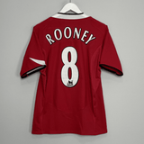 Shop 2004/06 MANCHESTER UNITED ROONEY #8 HOME SHIRT (S) NIKE, classic football shirts, vintage football shirts & retro soccer jerseys at Cult Kits