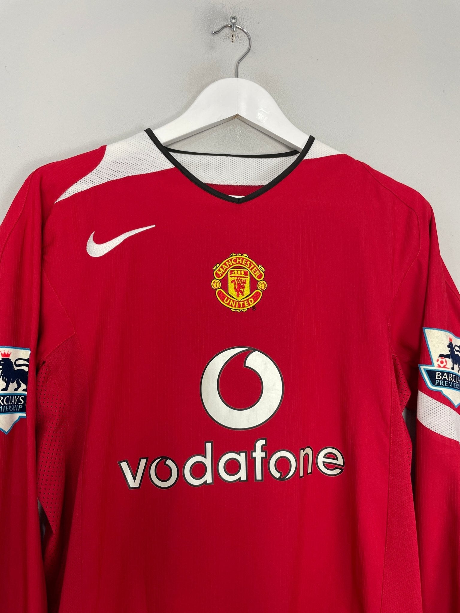 Shop 2004/06 MANCHESTER UNITED VAN NISTELROOY #10 L/S HOME SHIRT (M) NIKE, classic football shirts, vintage football shirts & retro soccer jerseys at Cult Kits