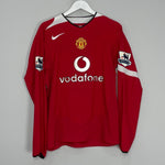 Shop 2004/06 MANCHESTER UNITED VAN NISTELROOY #10 L/S HOME SHIRT (M) NIKE, classic football shirts, vintage football shirts & retro soccer jerseys at Cult Kits