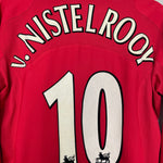 Shop 2004/06 MANCHESTER UNITED VAN NISTELROOY #10 L/S HOME SHIRT (M) NIKE, classic football shirts, vintage football shirts & retro soccer jerseys at Cult Kits