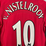 Shop 2004/06 MANCHESTER UNITED VAN NISTELROOY #10 L/S HOME SHIRT (M) NIKE, classic football shirts, vintage football shirts & retro soccer jerseys at Cult Kits