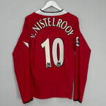 Shop 2004/06 MANCHESTER UNITED VAN NISTELROOY #10 L/S HOME SHIRT (M) NIKE, classic football shirts, vintage football shirts & retro soccer jerseys at Cult Kits