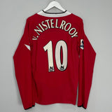 Shop 2004/06 MANCHESTER UNITED VAN NISTELROOY #10 L/S HOME SHIRT (M) NIKE, classic football shirts, vintage football shirts & retro soccer jerseys at Cult Kits