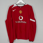 Shop 2004/06 MANCHESTER UNITED V.NISTELROOY #10 L/S C/L HOME SHIRT (M) NIKE, classic football shirts, vintage football shirts & retro soccer jerseys at Cult Kits