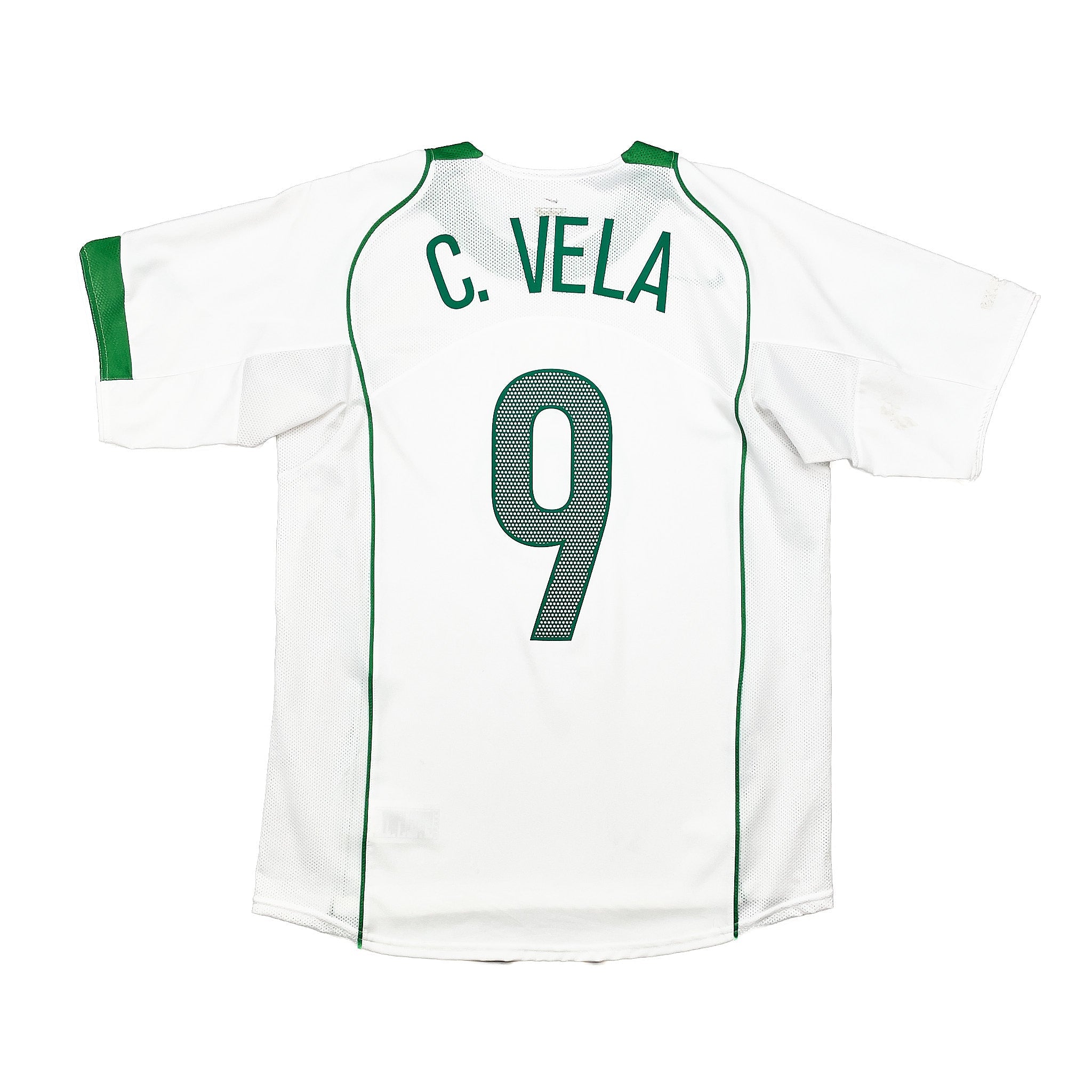 Buy 2004/06 Mexico C.Vela 9 Away Shirt (M) Nike ~ Free worldwide shipping ~ Authentic Vintage Football Shirts from Cult Kits