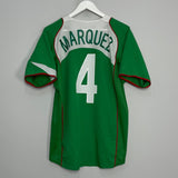 Shop 2004/06 MEXICO MARQUEZ #4 HOME SHIRT (M) NIKE, classic football shirts, vintage football shirts & retro soccer jerseys at Cult Kits
