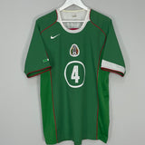 Shop 2004/06 MEXICO R.MARQUEZ #4 HOME SHIRT (L) NIKE, classic football shirts, vintage football shirts & retro soccer jerseys at Cult Kits