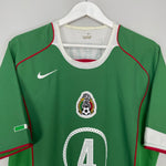 Shop 2004/06 MEXICO R.MARQUEZ #4 HOME SHIRT (L) NIKE, classic football shirts, vintage football shirts & retro soccer jerseys at Cult Kits