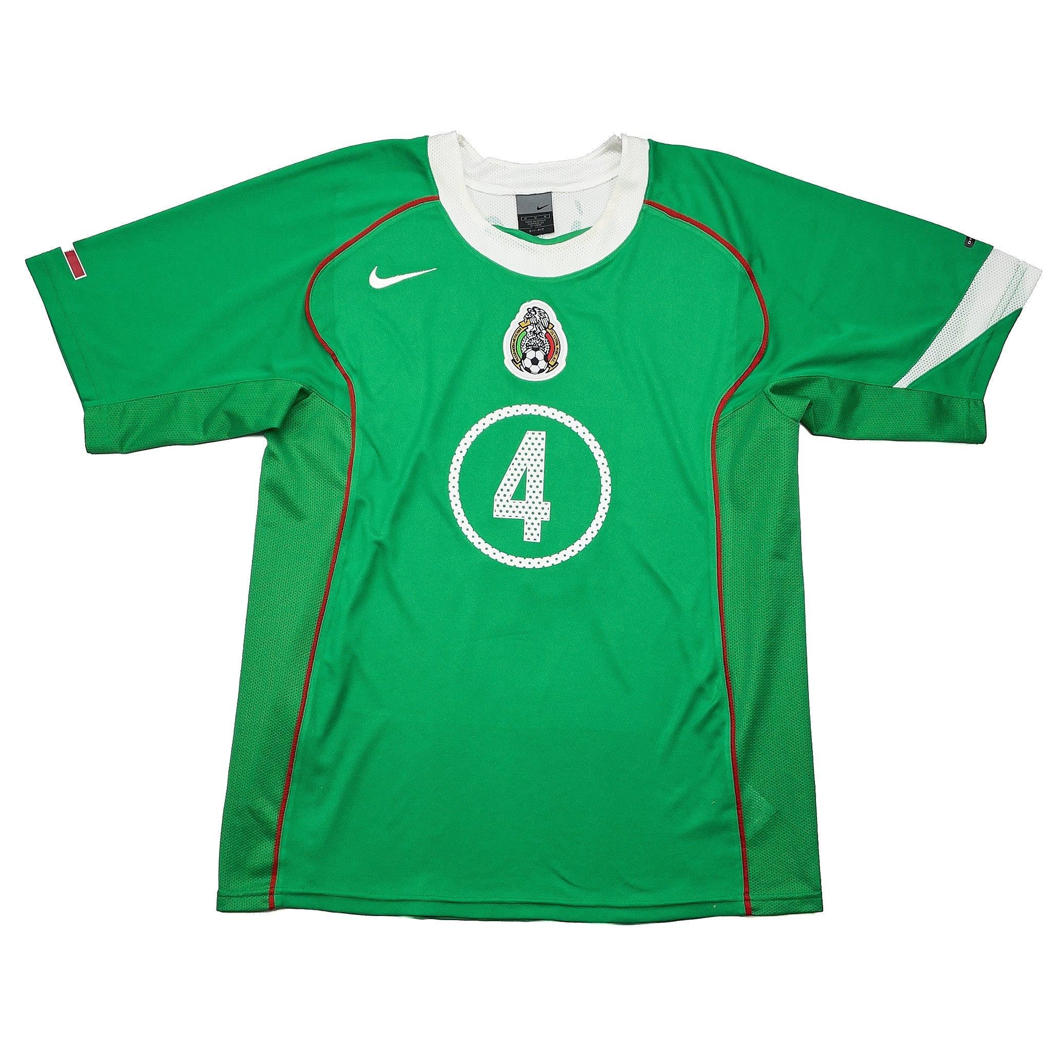 Buy 2004/06 Mexico R.Marquez 4 Home Shirt (M) Nike ~ Free worldwide shipping ~ Authentic Vintage Football Shirts from Cult Kits