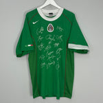 Shop 2004/06 MEXICO *SQUAD SIGNED* HOME SHIRT (XL) NIKE, classic football shirts, vintage football shirts & retro soccer jerseys at Cult Kits