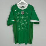 Shop 2004/06 MEXICO *SQUAD SIGNED* HOME SHIRT (XL) NIKE, classic football shirts, vintage football shirts & retro soccer jerseys at Cult Kits