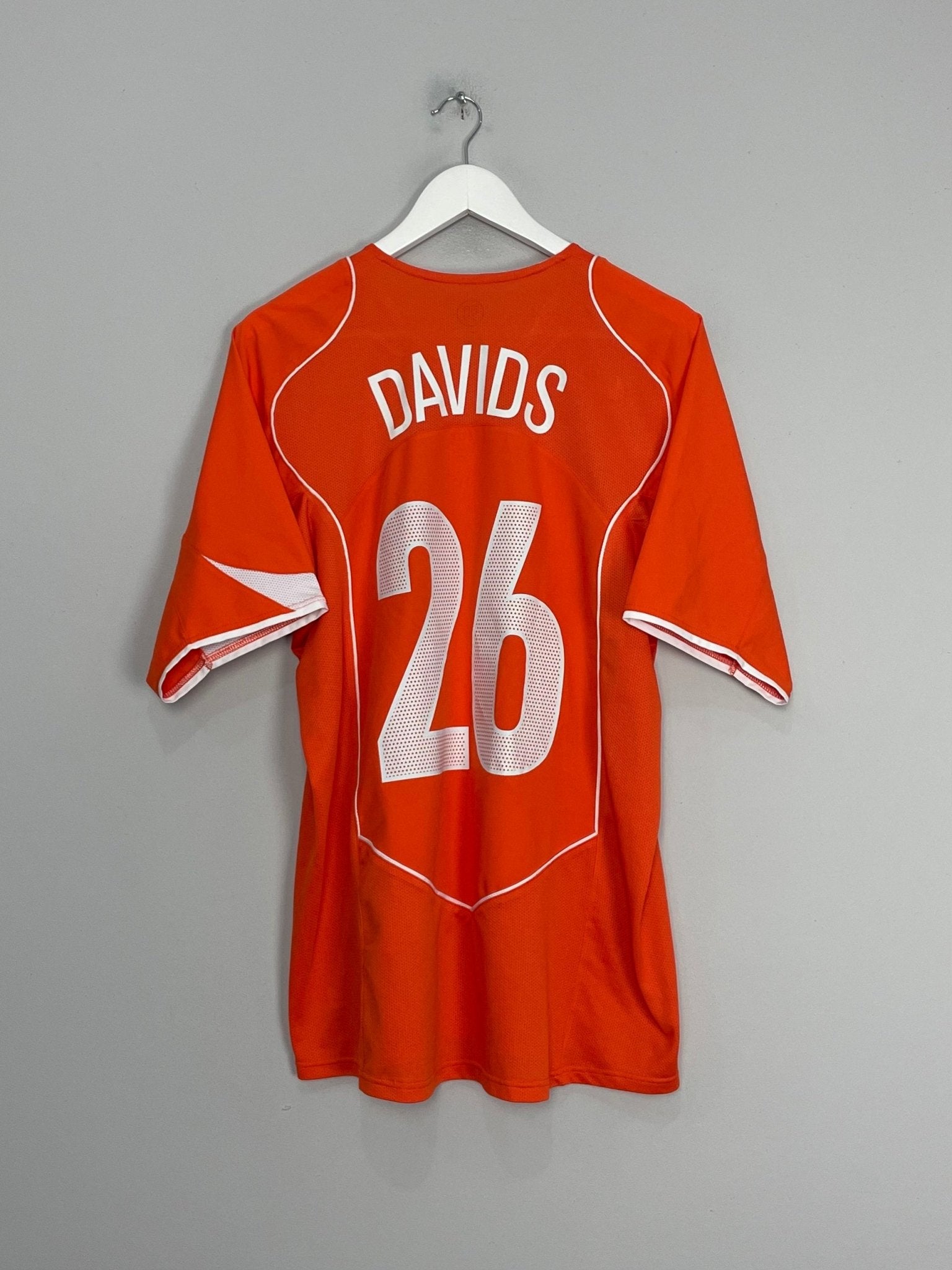 Shop 2004/06 NETHERLANDS DAVIDS #26 HOME SHIRT (L) NIKE, classic football shirts, vintage football shirts & retro soccer jerseys at Cult Kits