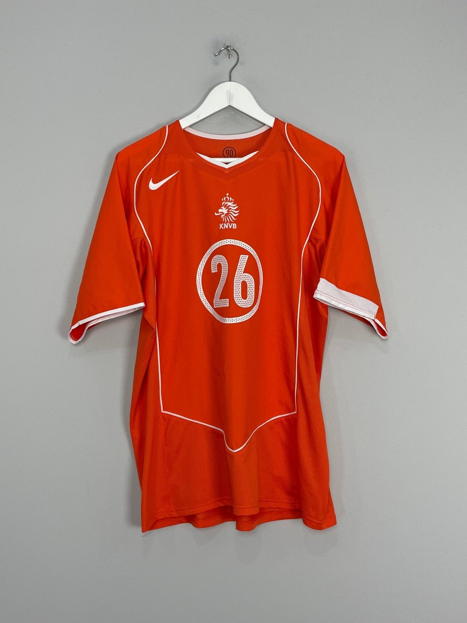 Shop 2004/06 NETHERLANDS DAVIDS #26 HOME SHIRT (L) NIKE, classic football shirts, vintage football shirts & retro soccer jerseys at Cult Kits