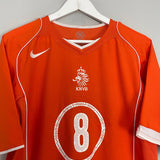 Shop 2004/06 NETHERLANDS DAVIDS #8 HOME SHIRT (L) NIKE, classic football shirts, vintage football shirts & retro soccer jerseys at Cult Kits