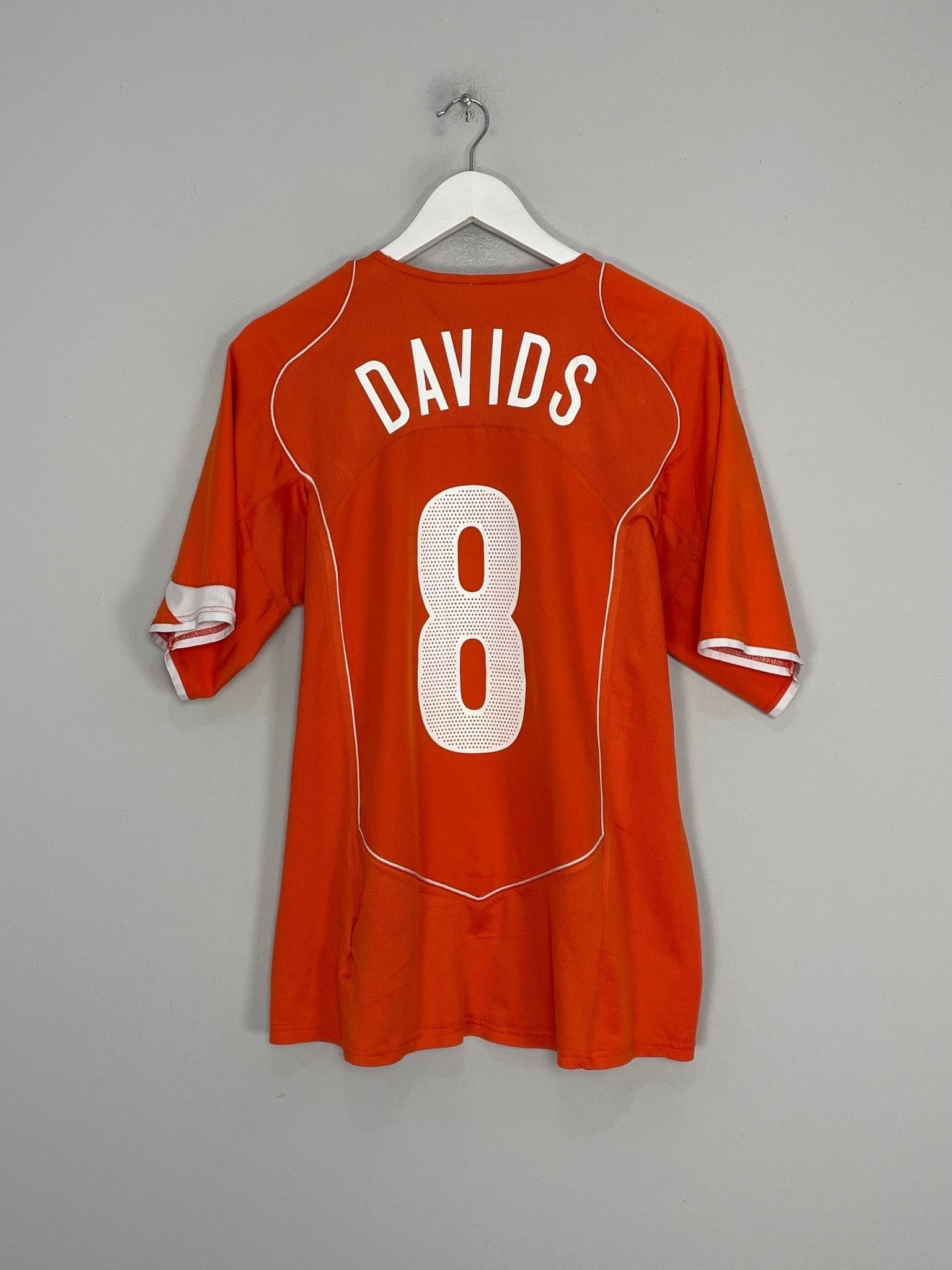 Shop 2004/06 NETHERLANDS DAVIDS #8 HOME SHIRT (L) NIKE, classic football shirts, vintage football shirts & retro soccer jerseys at Cult Kits