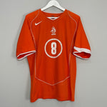 Shop 2004/06 NETHERLANDS DAVIDS #8 HOME SHIRT (L) NIKE, classic football shirts, vintage football shirts & retro soccer jerseys at Cult Kits