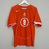 Shop 2004/06 NETHERLANDS DAVIDS #8 HOME SHIRT (L) NIKE, classic football shirts, vintage football shirts & retro soccer jerseys at Cult Kits