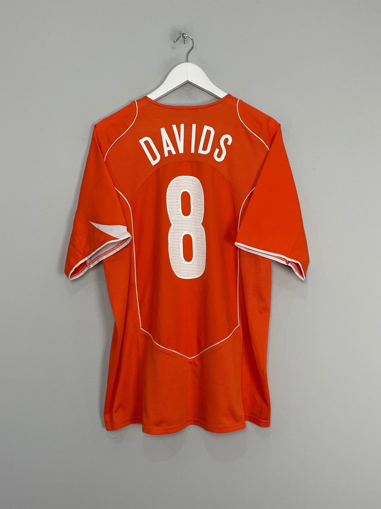 Shop 2004/06 NETHERLANDS DAVIDS #8 HOME SHIRT (L) NIKE, classic football shirts, vintage football shirts & retro soccer jerseys at Cult Kits