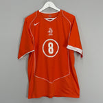 Shop 2004/06 NETHERLANDS DAVIDS #8 HOME SHIRT (L) NIKE, classic football shirts, vintage football shirts & retro soccer jerseys at Cult Kits