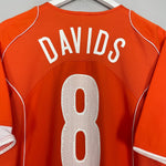 Shop 2004/06 NETHERLANDS DAVIDS #8 HOME SHIRT (L) NIKE, classic football shirts, vintage football shirts & retro soccer jerseys at Cult Kits