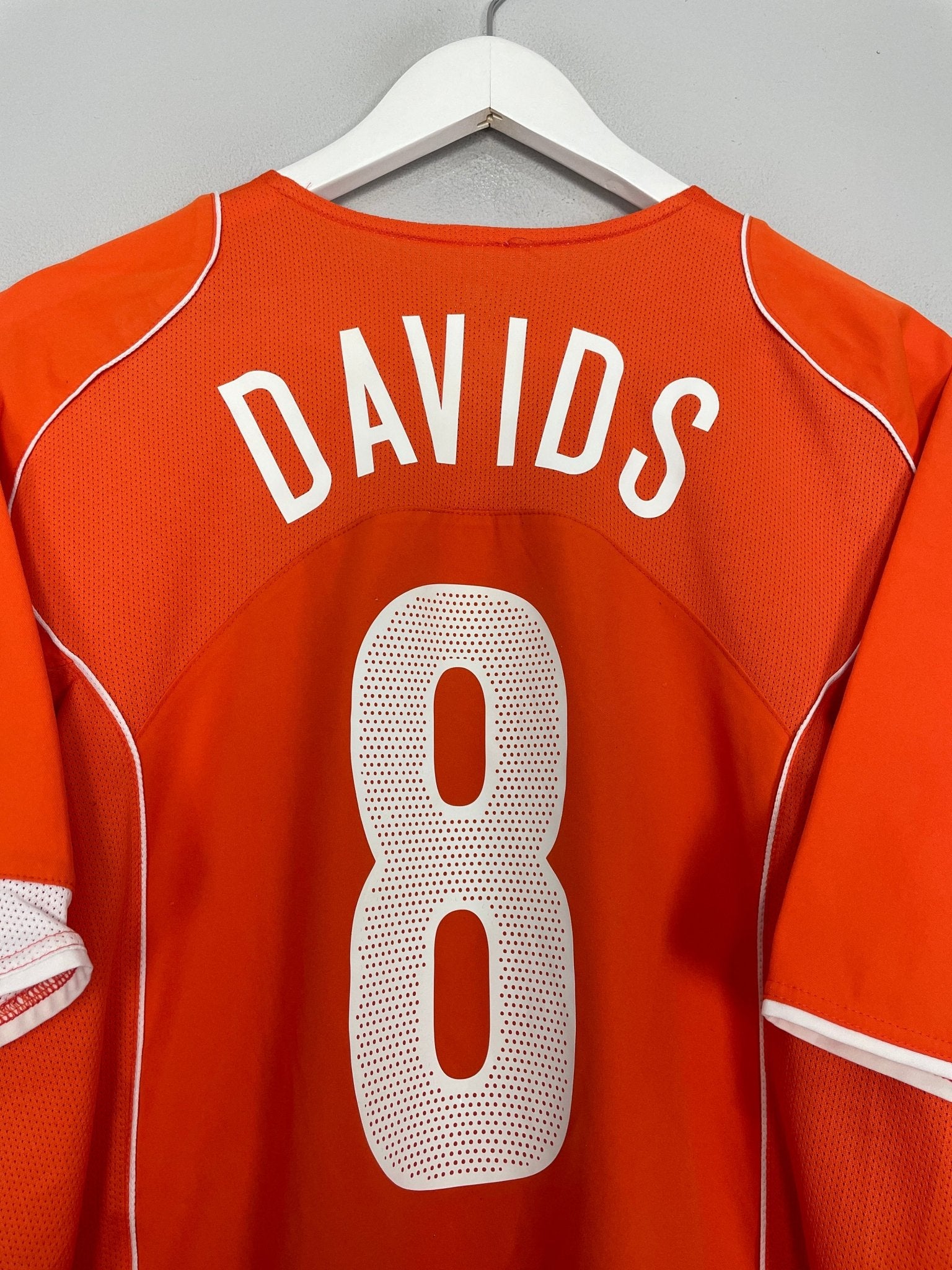 Shop 2004/06 NETHERLANDS DAVIDS #8 HOME SHIRT (L) NIKE, classic football shirts, vintage football shirts & retro soccer jerseys at Cult Kits