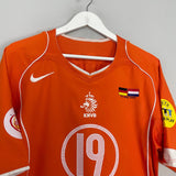 Shop 2004/06 NETHERLANDS ROBBEN #19 HOME SHIRT (L) NIKE, classic football shirts, vintage football shirts & retro soccer jerseys at Cult Kits